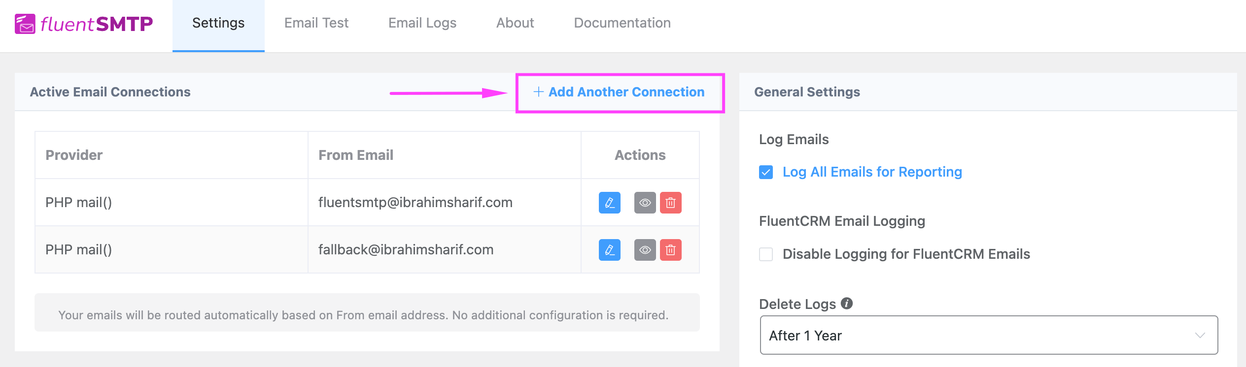 Fluent Smtp Add New Connection