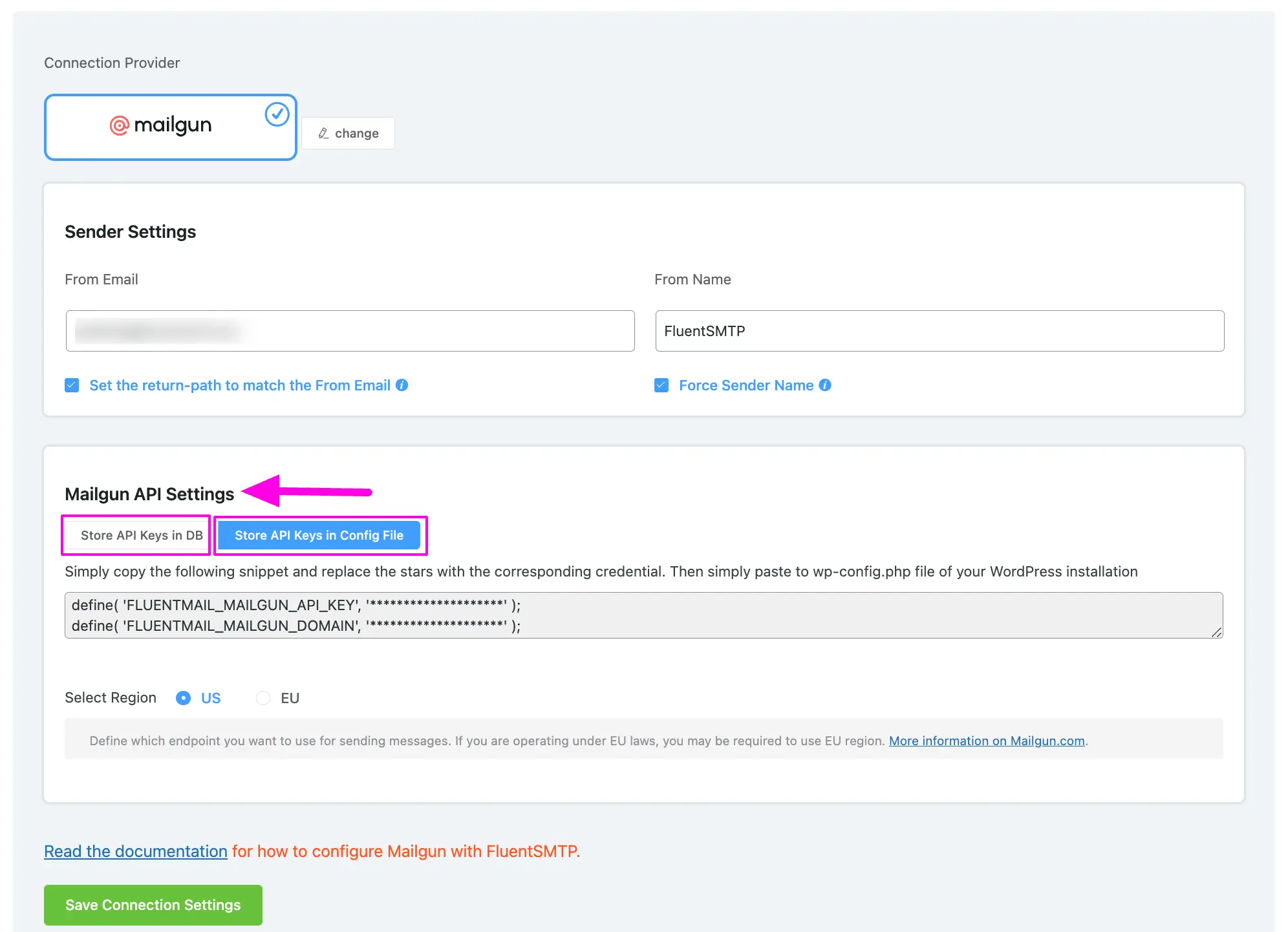 Details Of Mailgun Api Settings