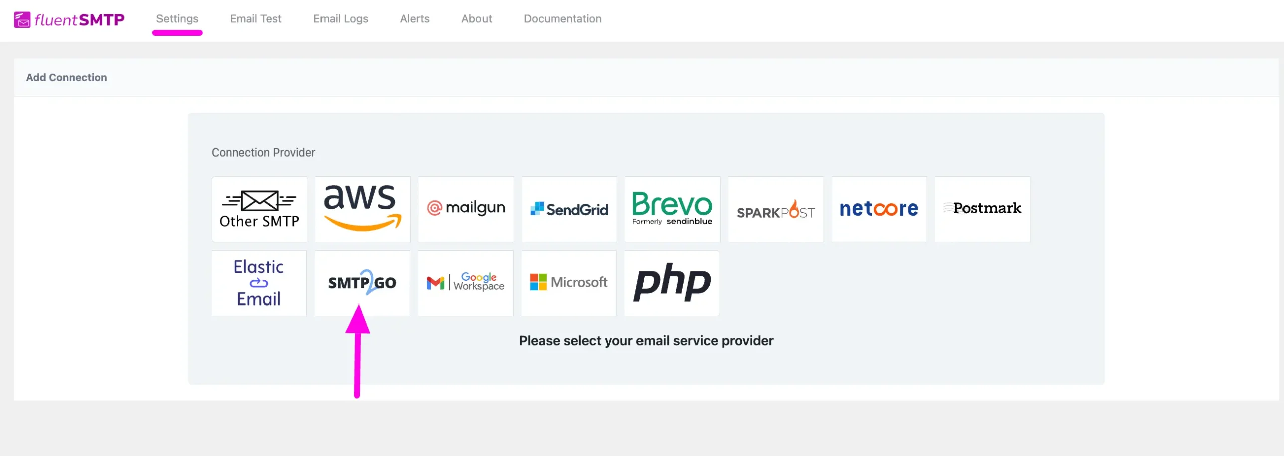 Add Smtp2Go Connection Scaled