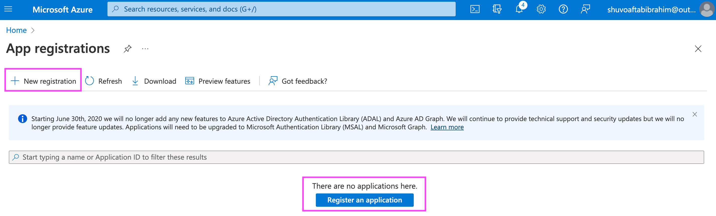 Azure App Registration Add