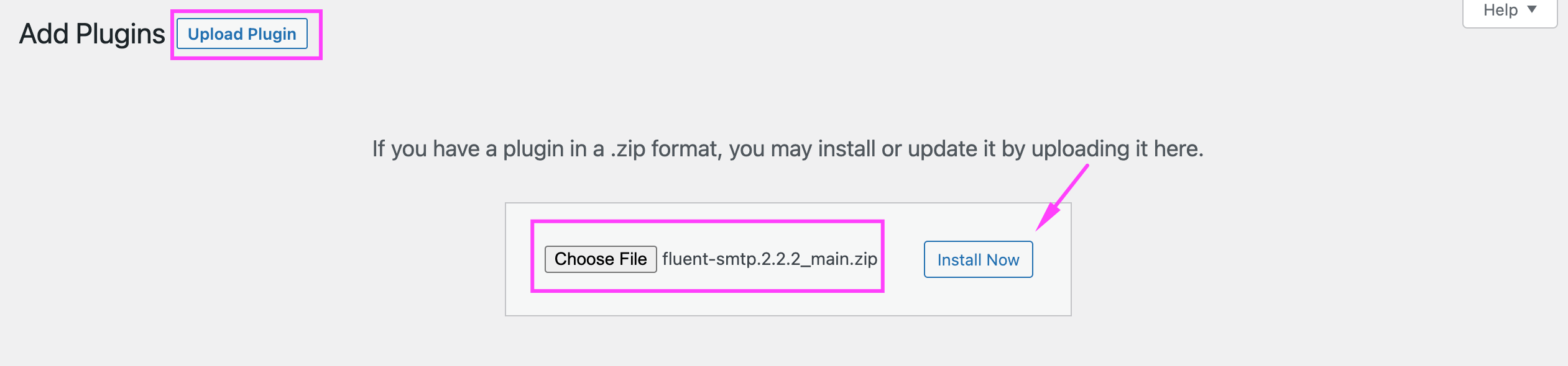 Fluent Smtp Install Manually